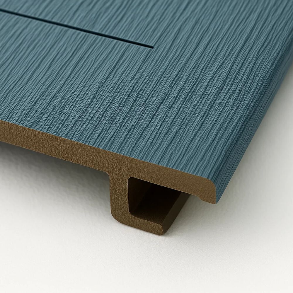 Pack De 5 Revestimientos Siding Plano Wpc Exterior Color Gris Azulado image number 5.0