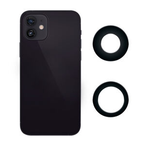 Vidrios Camaras Trasera Compatible Con Iphone 12 + Adhesivo