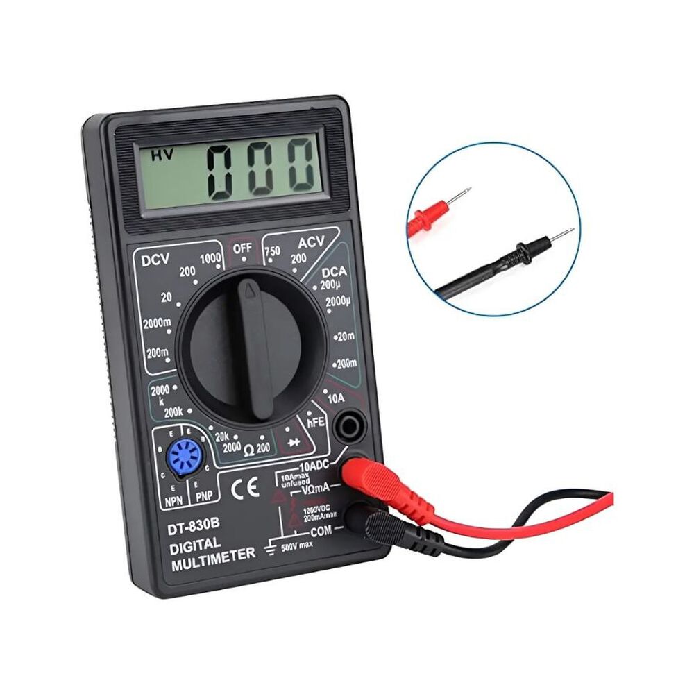 Tester Multimetro Digital Dt830b Medidor De Voltaje image number 5.0