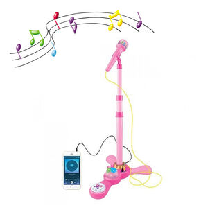 Microfono Pedestal Juguete Mp3 Luces Infantil Juguete Ni&ntilde;os
