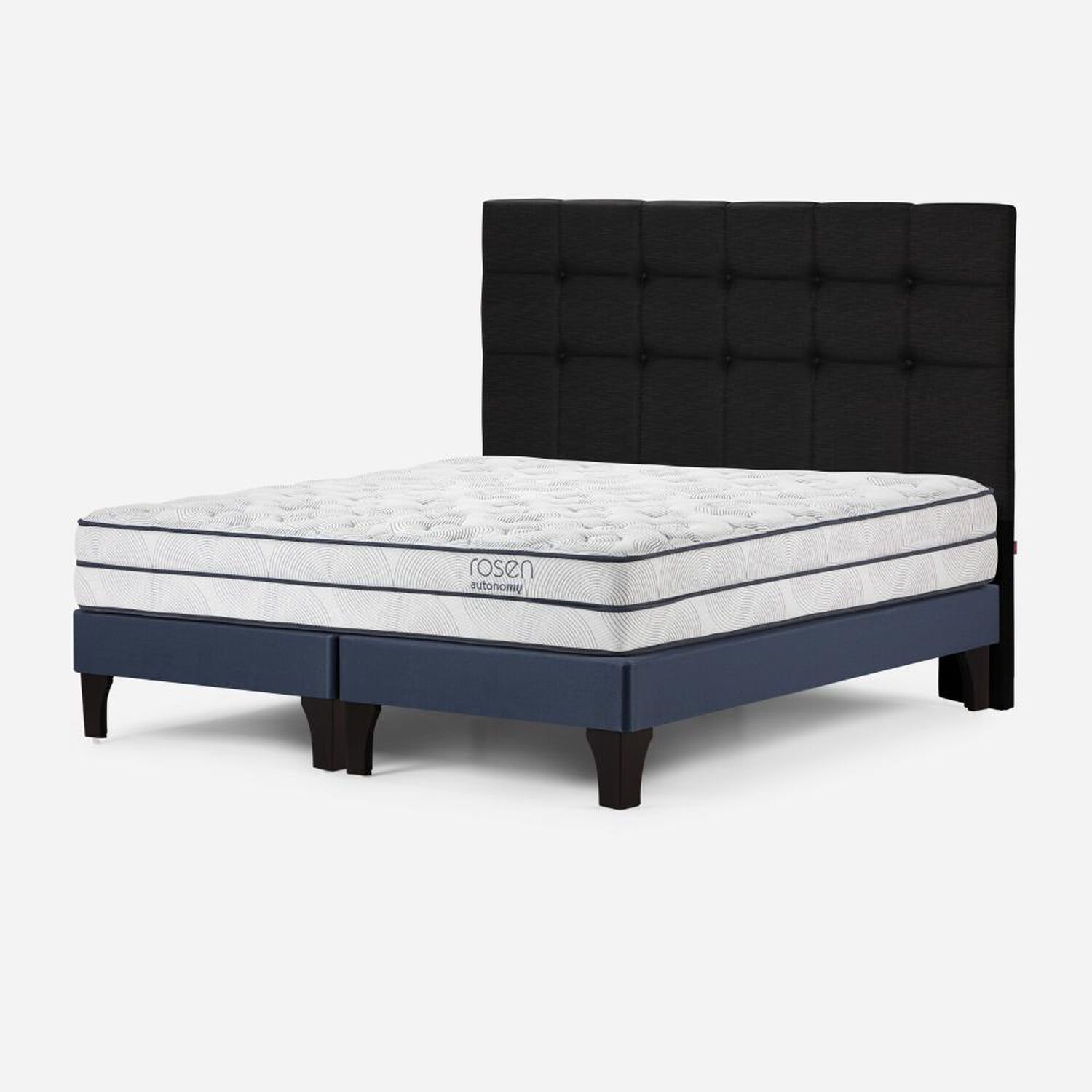 Cama Europea Rosen Autonomy Sky / Super King / Base Dividida + Respaldo Issey Grafito image number 2.0