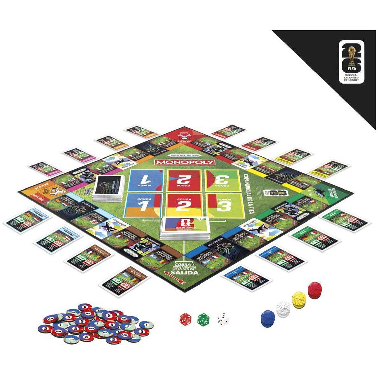 Juego De Mesa Monopoly Panini Prizm Copa Mundial De La Fifa image number 8.0