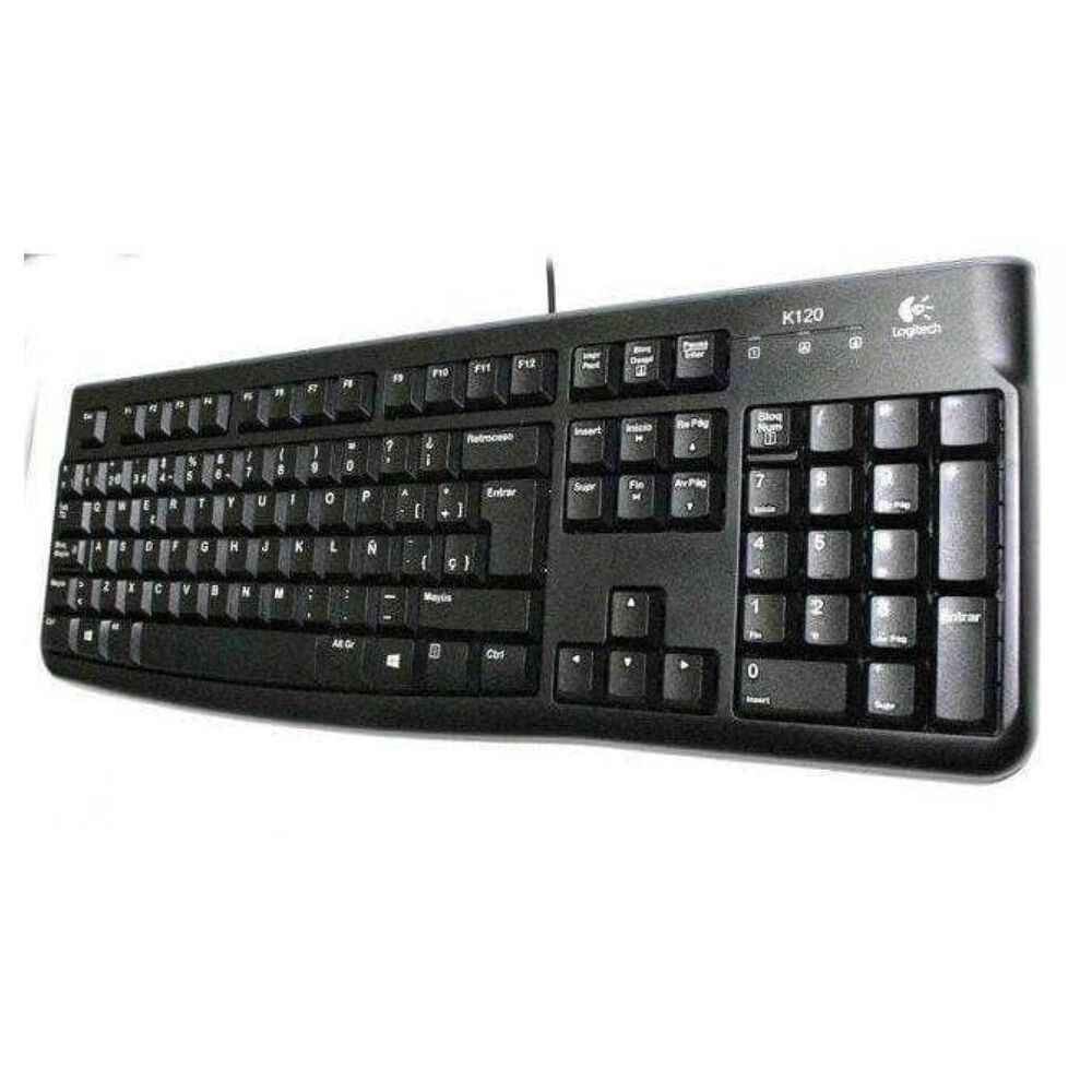 Teclado Silencioso Usb Negro K120 image number 0.0