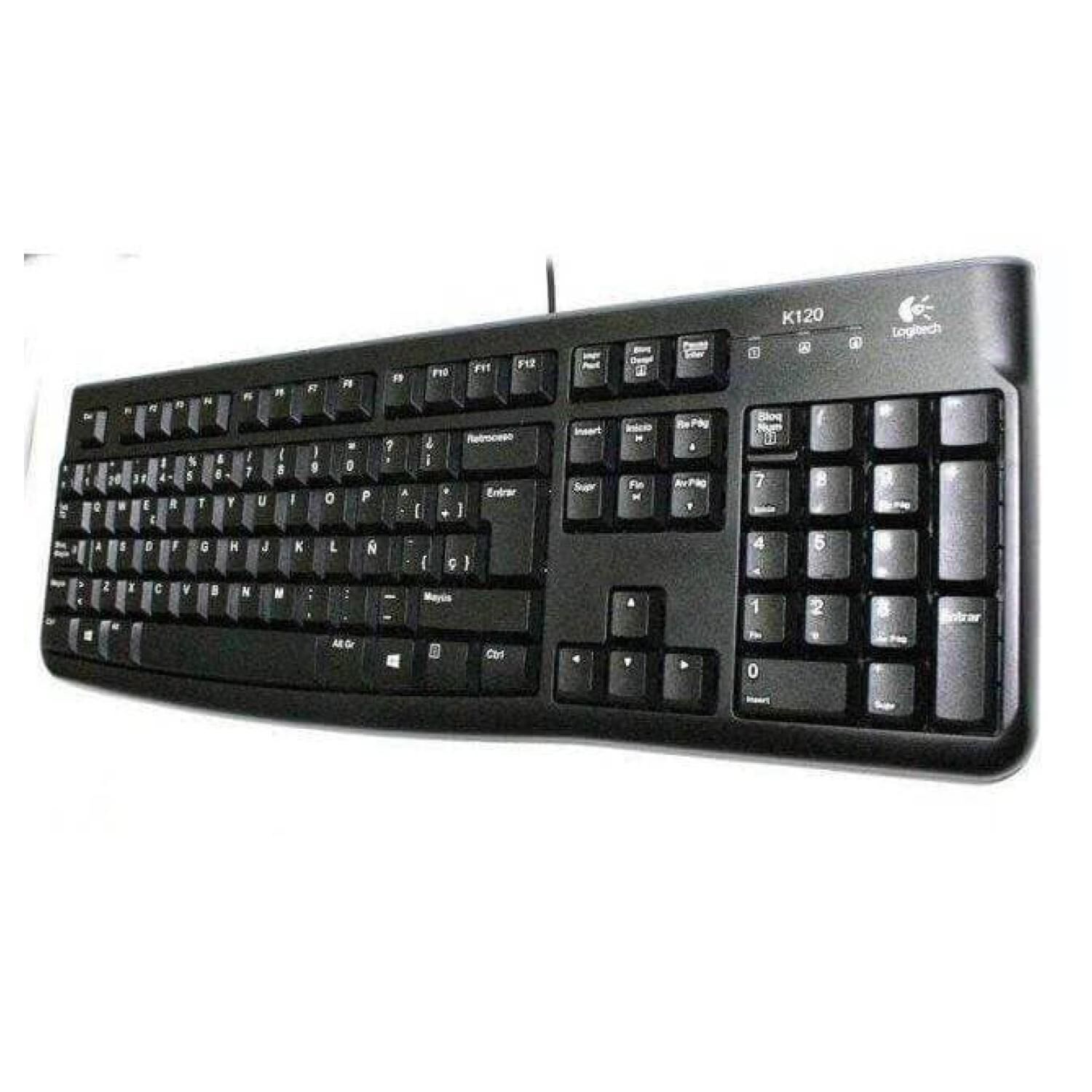 Teclado Silencioso Usb Negro K120 image number 0.0