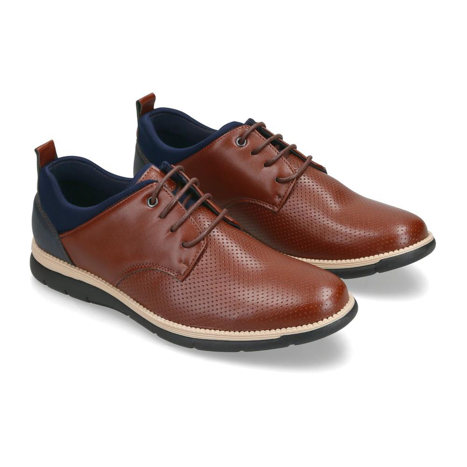 Zapato Casual Hombre Az Black Brown image number 1.0