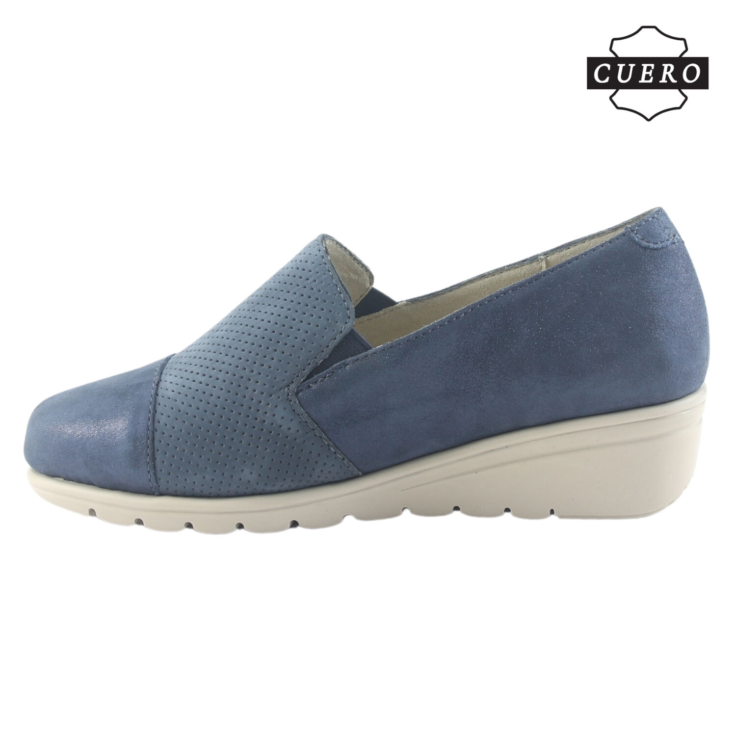 Zapato De Cuero Chalada Mujer Casia-1 Azul Casual image number 2.0