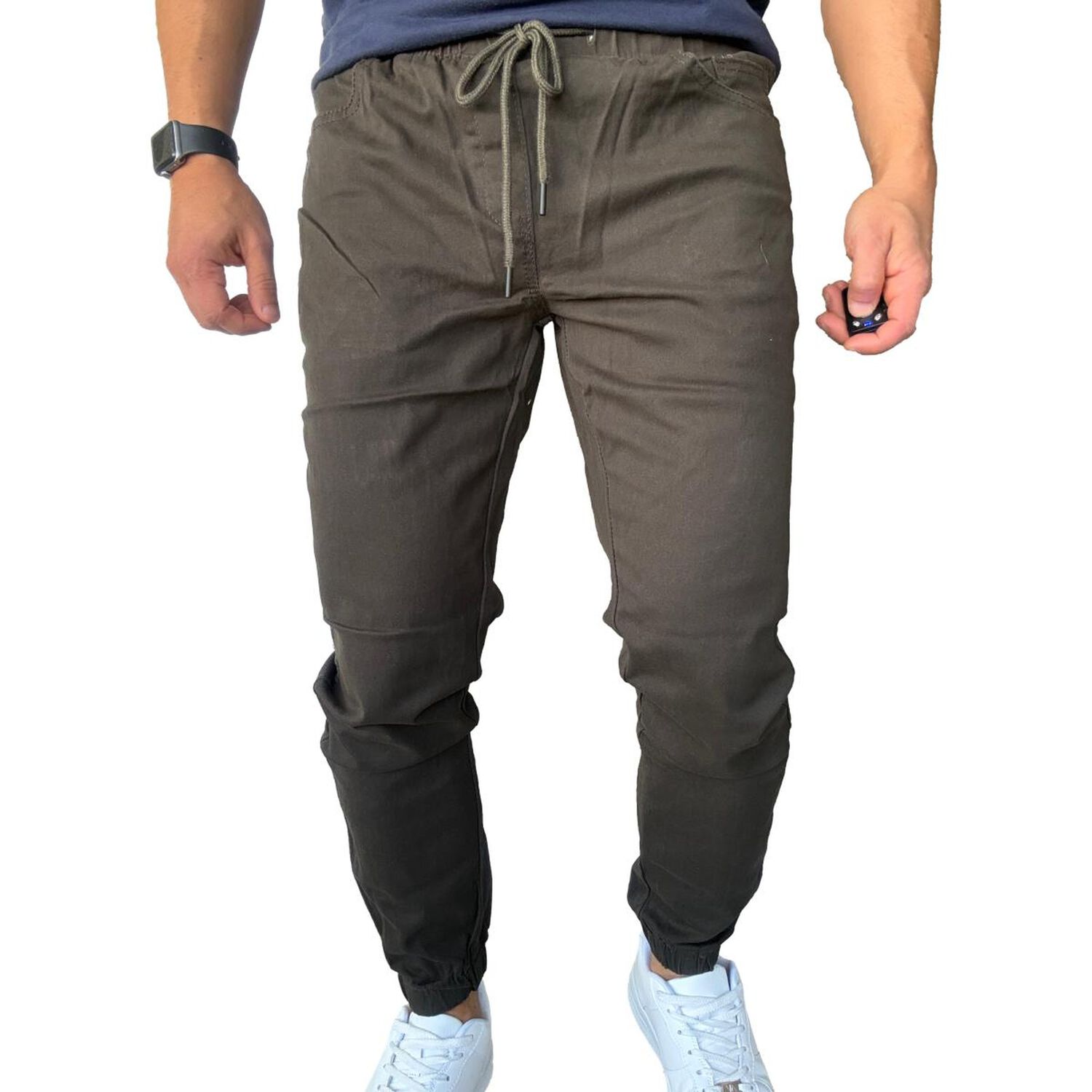 Jogger Mosaico Pantal&oacute;n Slim Fit Elasticado Colores image number 29.0