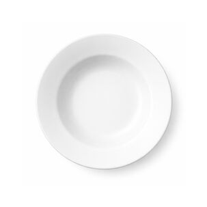 Set De 4 Plato Hondo De Policarbonato Blanco 19 Cm