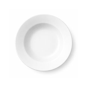 Set De 4 Plato Hondo De Policarbonato Blanco 19 Cm