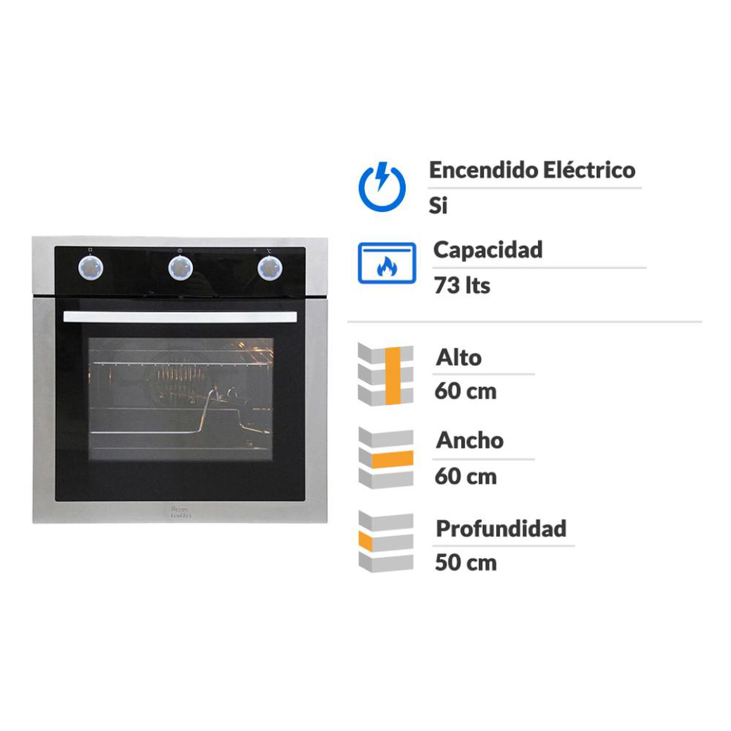 Horno Empotrado Ursus Trotter Prime EP8 Dl / 73 Litros image number 1.0