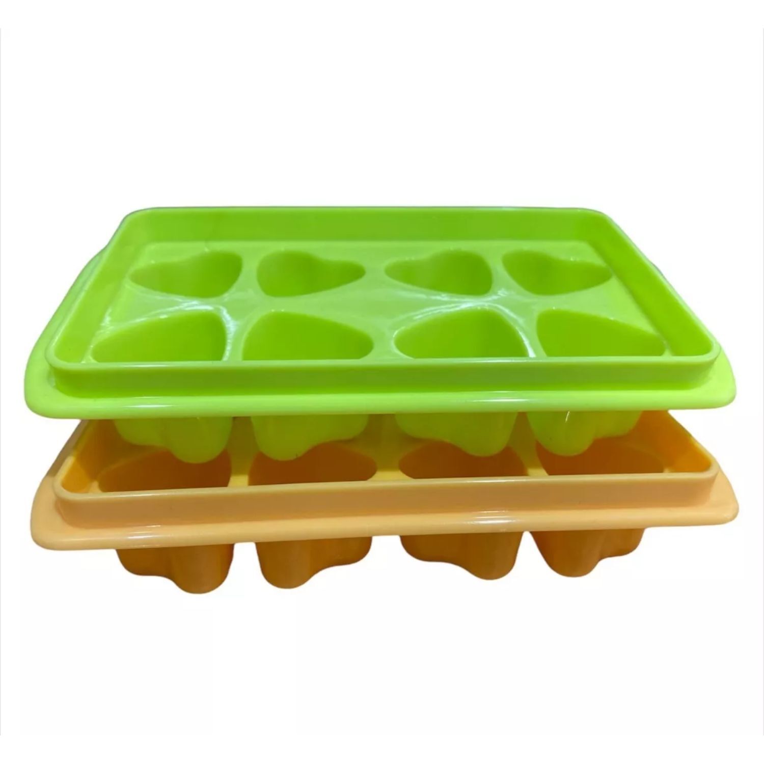Pack 2 Moldes De Pl&aacute;stico Hielera Para 8 Cubos De Hielo image number 1.0