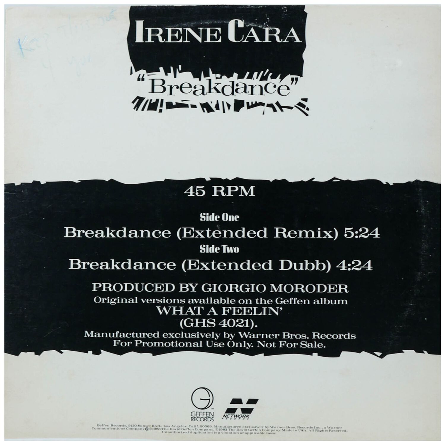 Irene Cara - Breakdance | 12" Maxi Single Usado image number 0.0