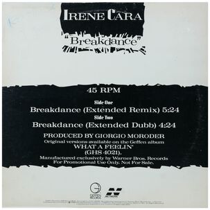 Irene Cara - Breakdance | 12" Maxi Single Usado
