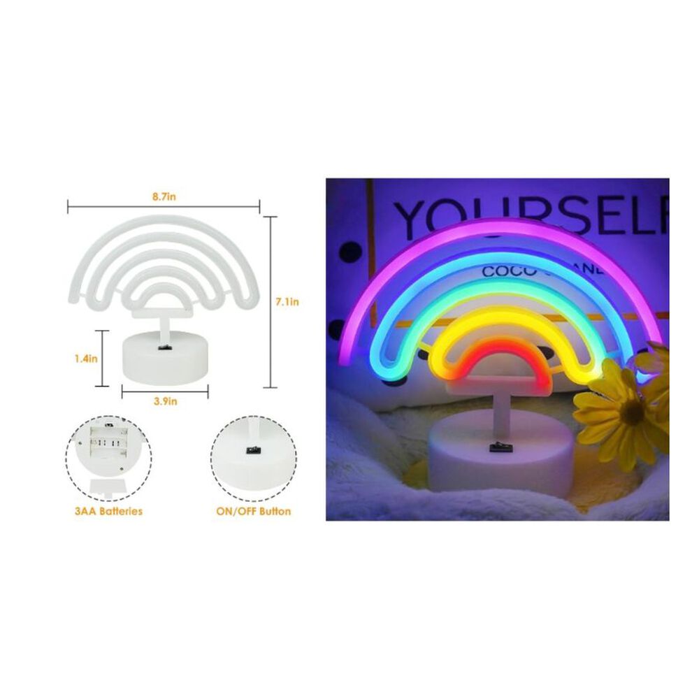 Lampara Mesa Led Tunnel Light Neon image number 1.0