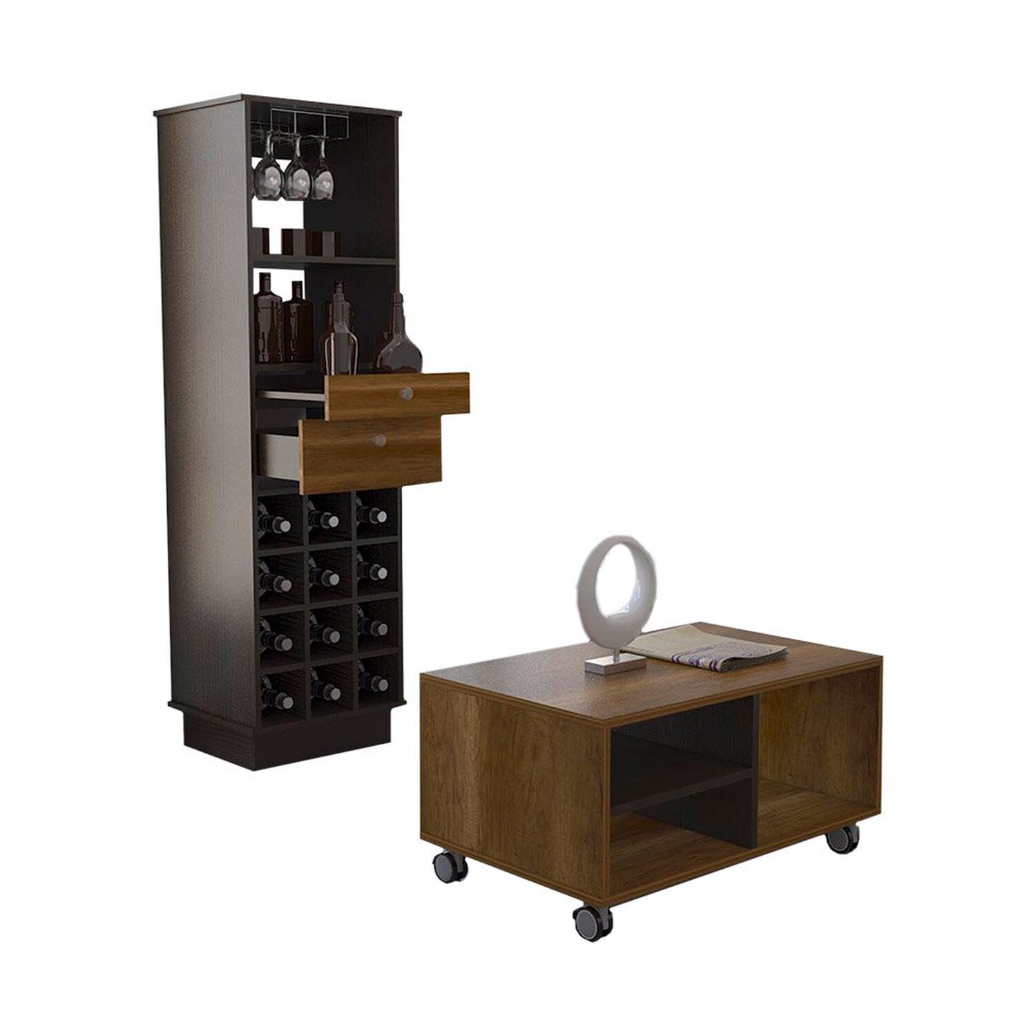 Combo Bar Casa Ideal Classic Color + Mesa De Centro Casa Ideal Classic Color image number 0.0