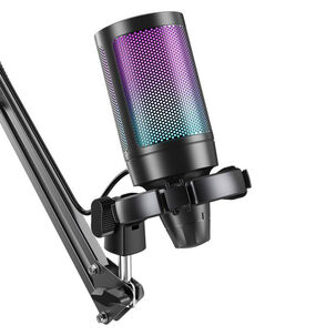 Kit Microfono Profesional Gamer Fifine A6t RGB - Crazygames
