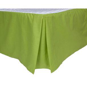 Faldon Unicolor 2 Plazas Color Verde 144 Hilos Arthome