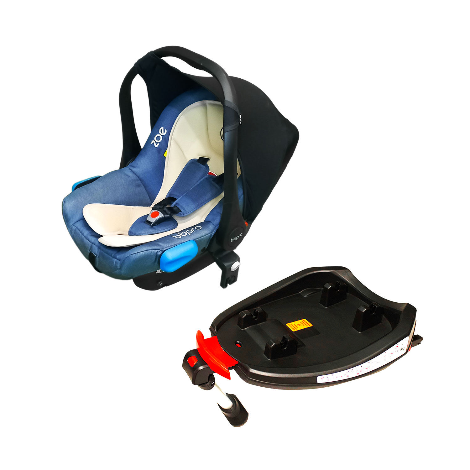 Silla De Auto Zoe Azul/beige + Base Isofix image number 0.0