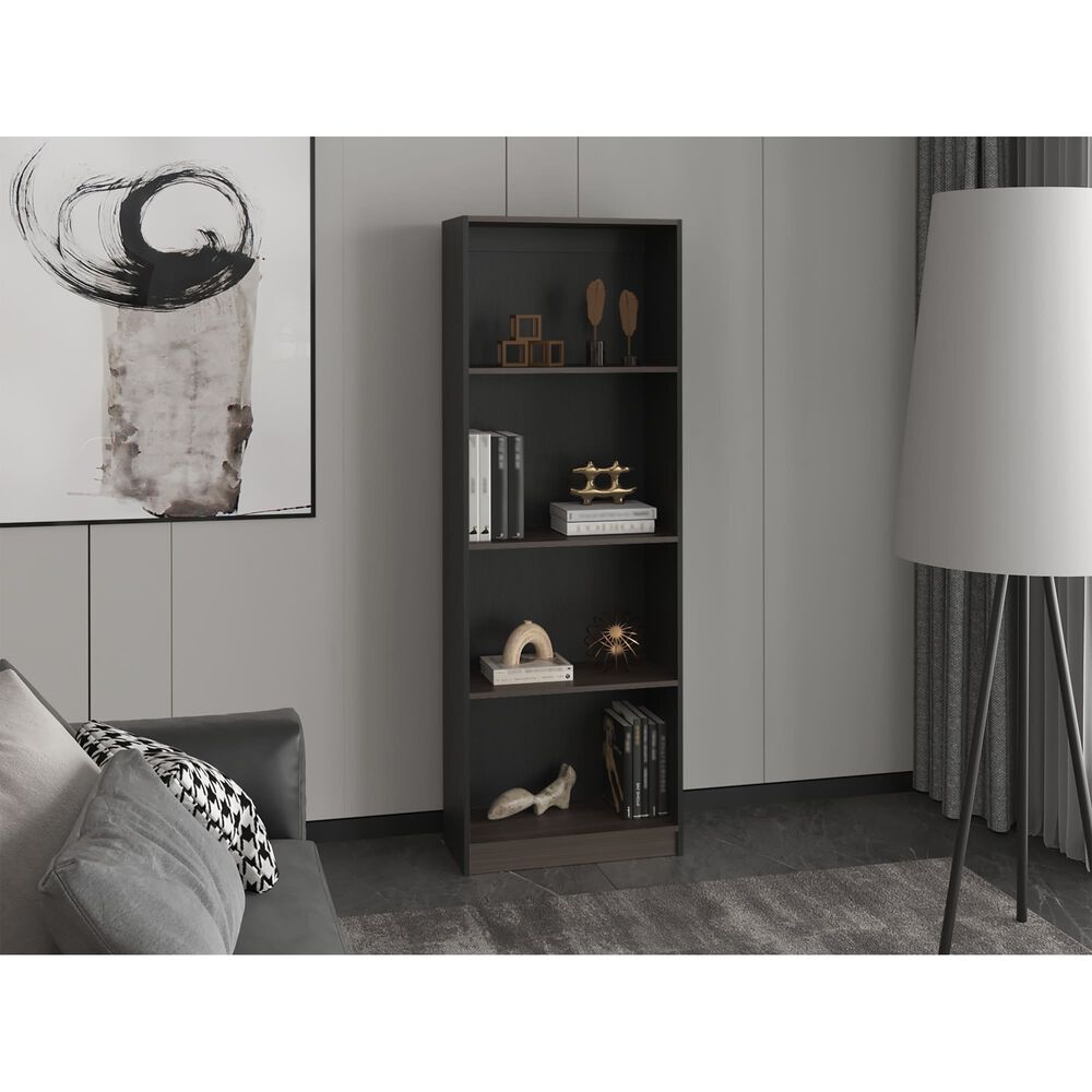 Estante Organizador 3 Niveles Negro Y Caf&eacute; 180,6x62,8x29,9 Cm image number 4.0