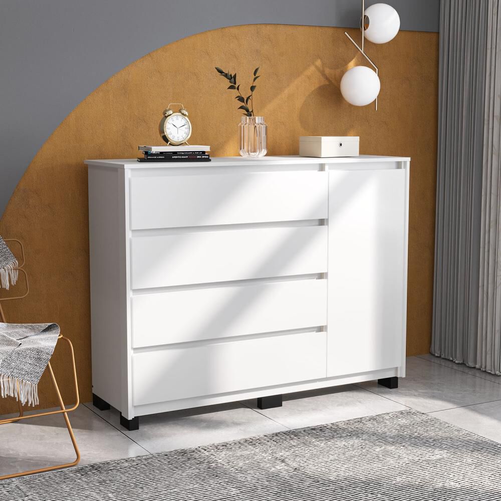 Cómoda Vekka Home Comoda Coimbra / 1 Puerta / 4 Cajones image number 3.0