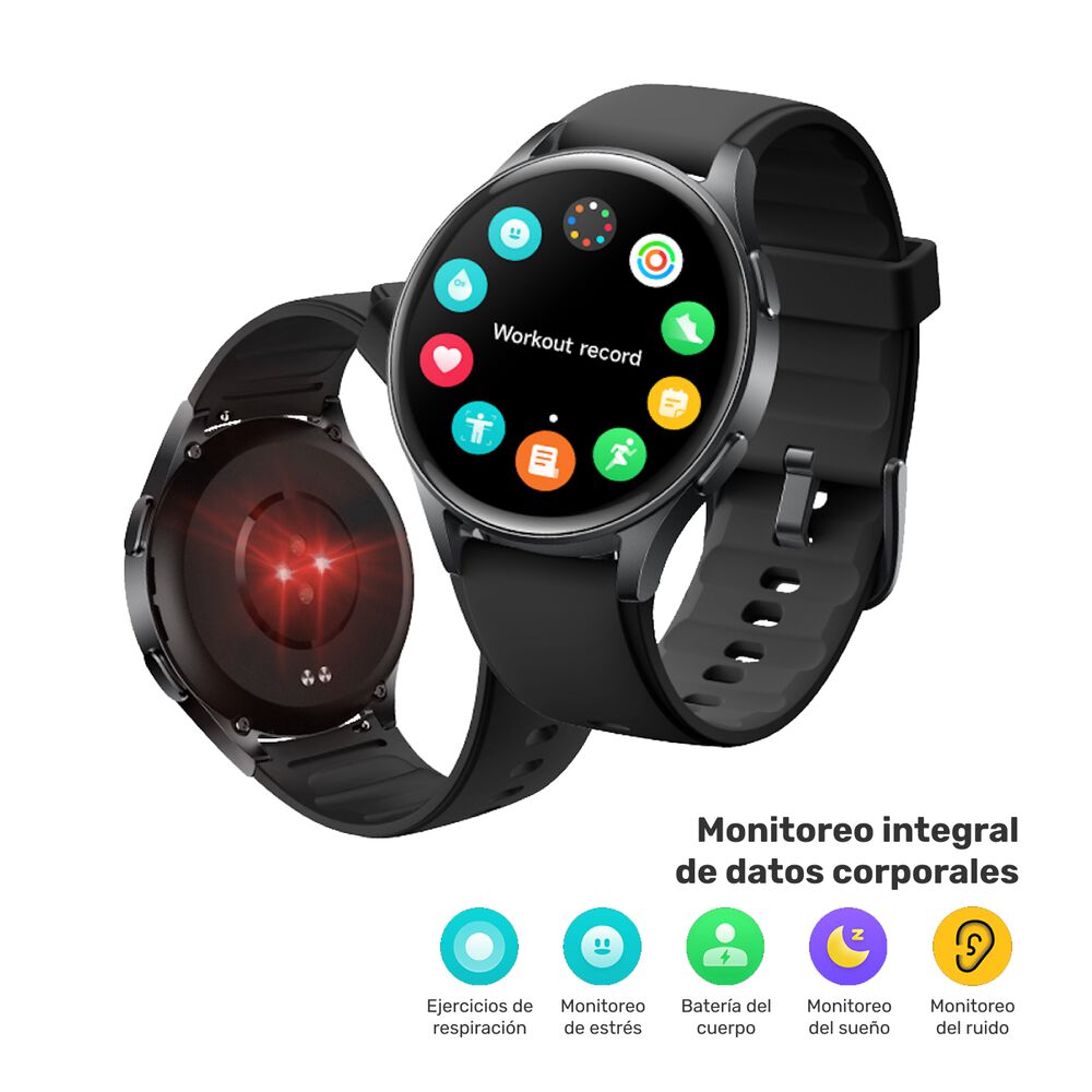 Pack Smartwatch Lhotse Vibe 05 Black + Parlante Negro image number 3.0