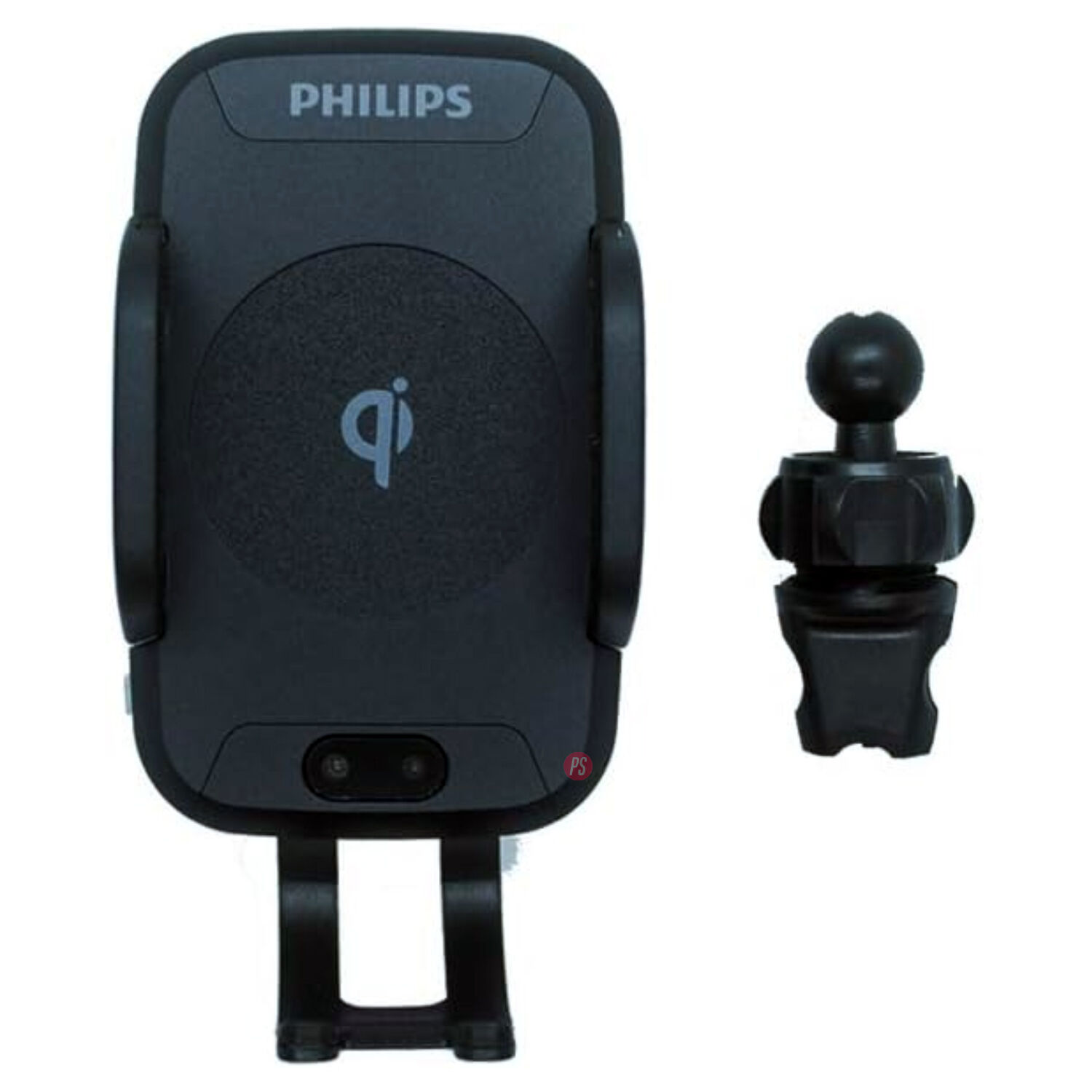Soporte Celular Autom&oacute;vil Con Cargador Qi Philips Dlp9315 - Ps image number 1.0