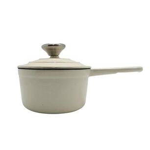 Cacerola Hierro Fundido 16cm Blanca Keep Antiadherente