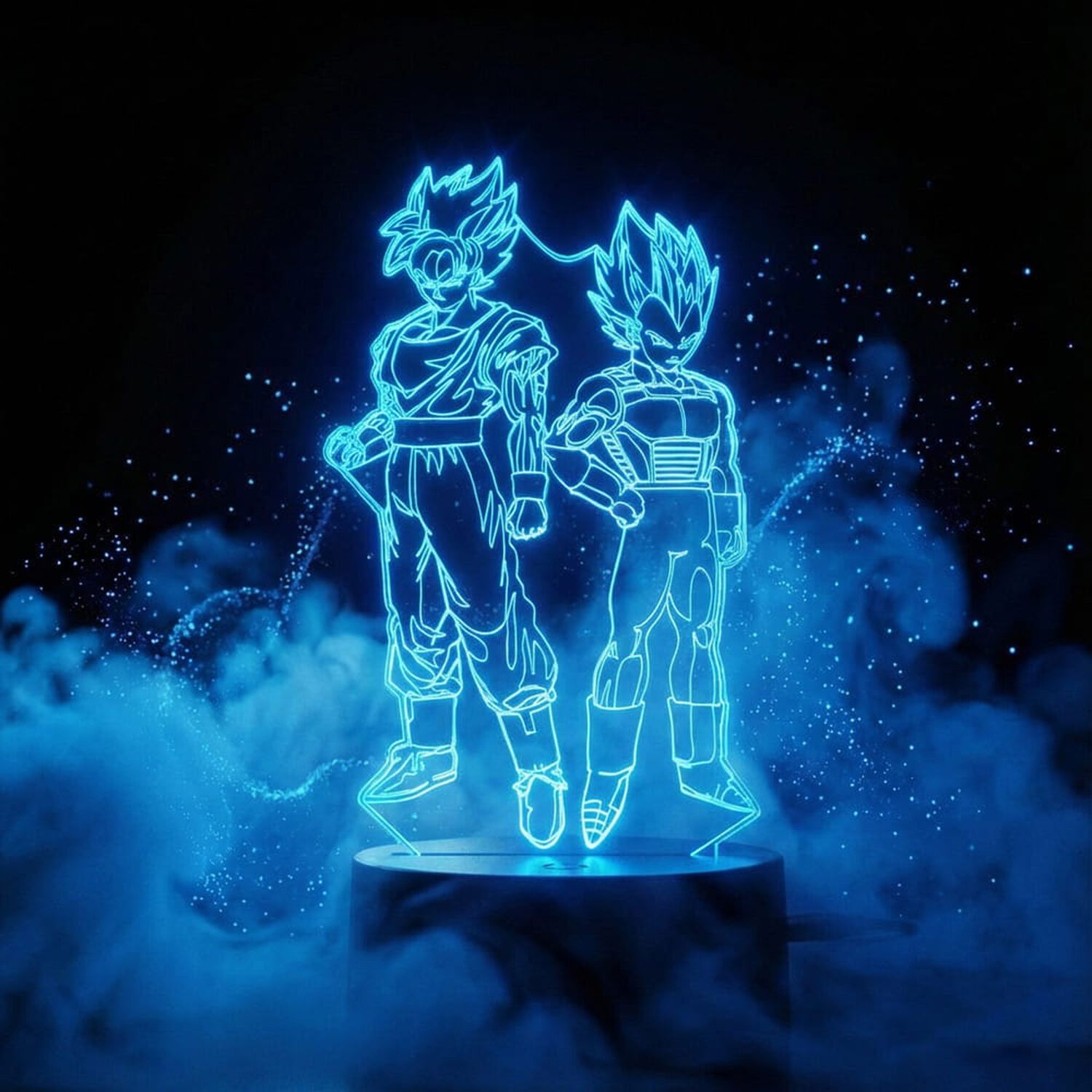 Lampara 3d Goku Y Vegeta image number 0.0
