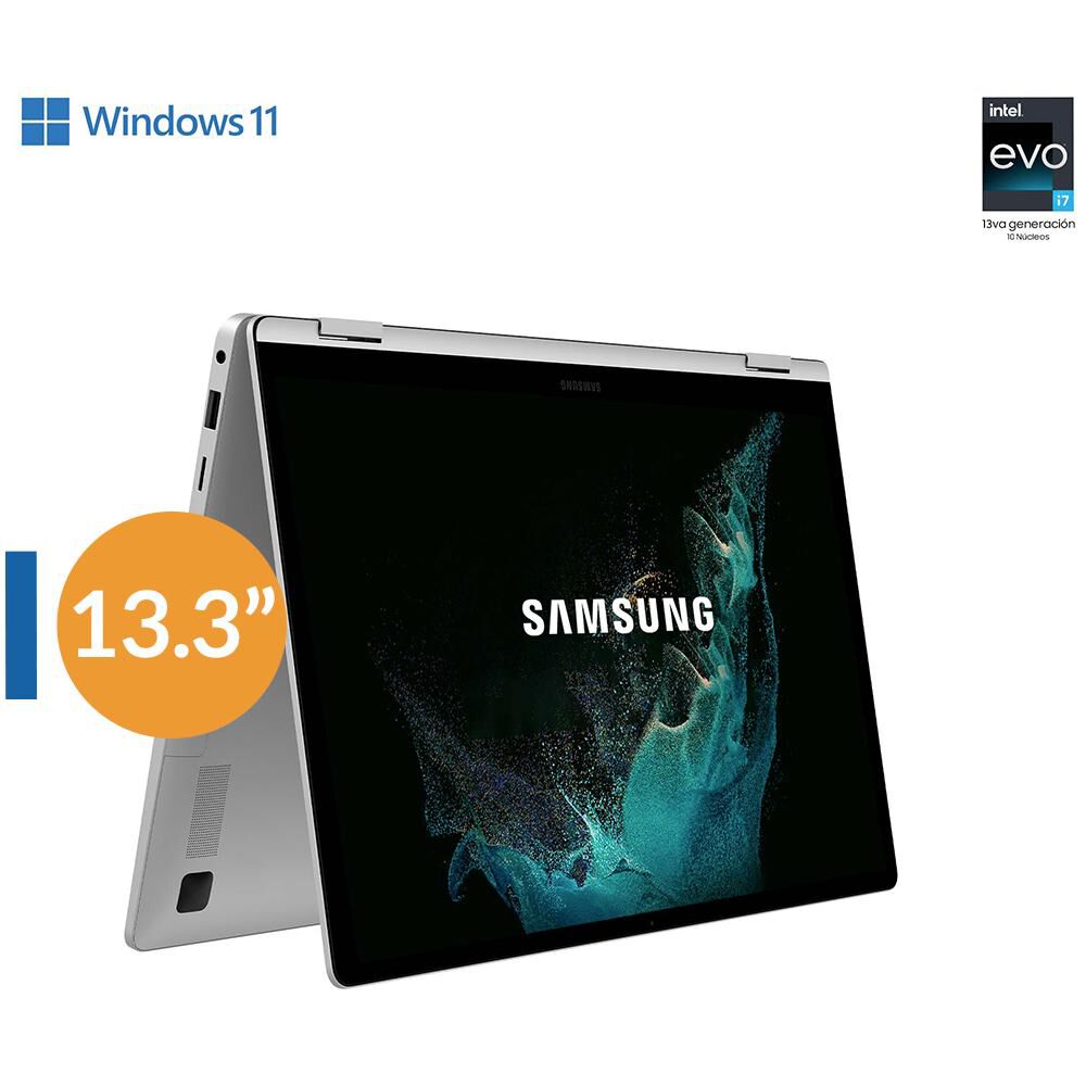 Notebook 13.3" Samsung Galaxy Book 3 360 13 / Intel Core I7 / 8 GB RAM / Intel Iris Xe Graphics / 512 GB SSD image number 0.0