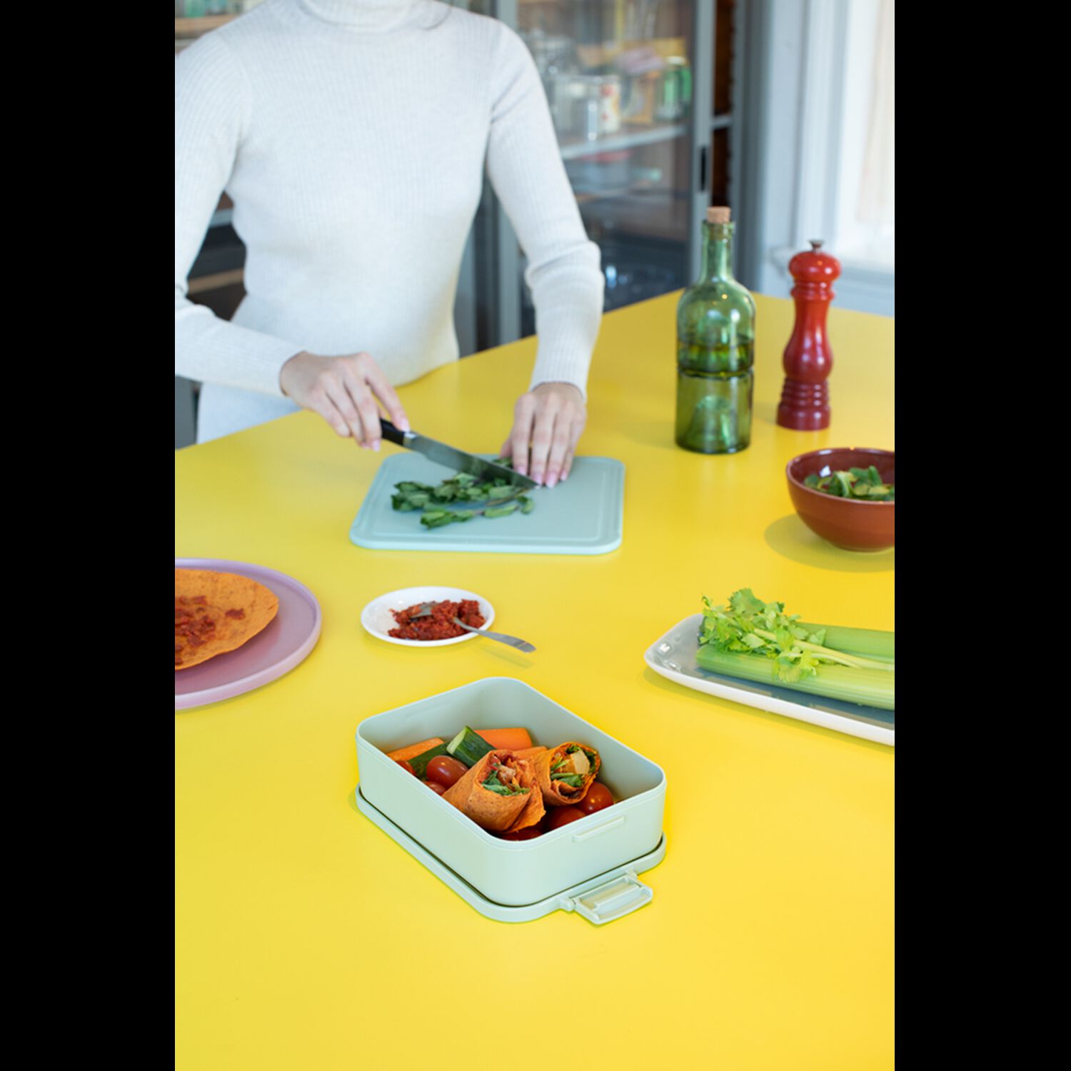 Contenedor Para Almuerzo Make & Take Mediano Jade Green image number 4.0