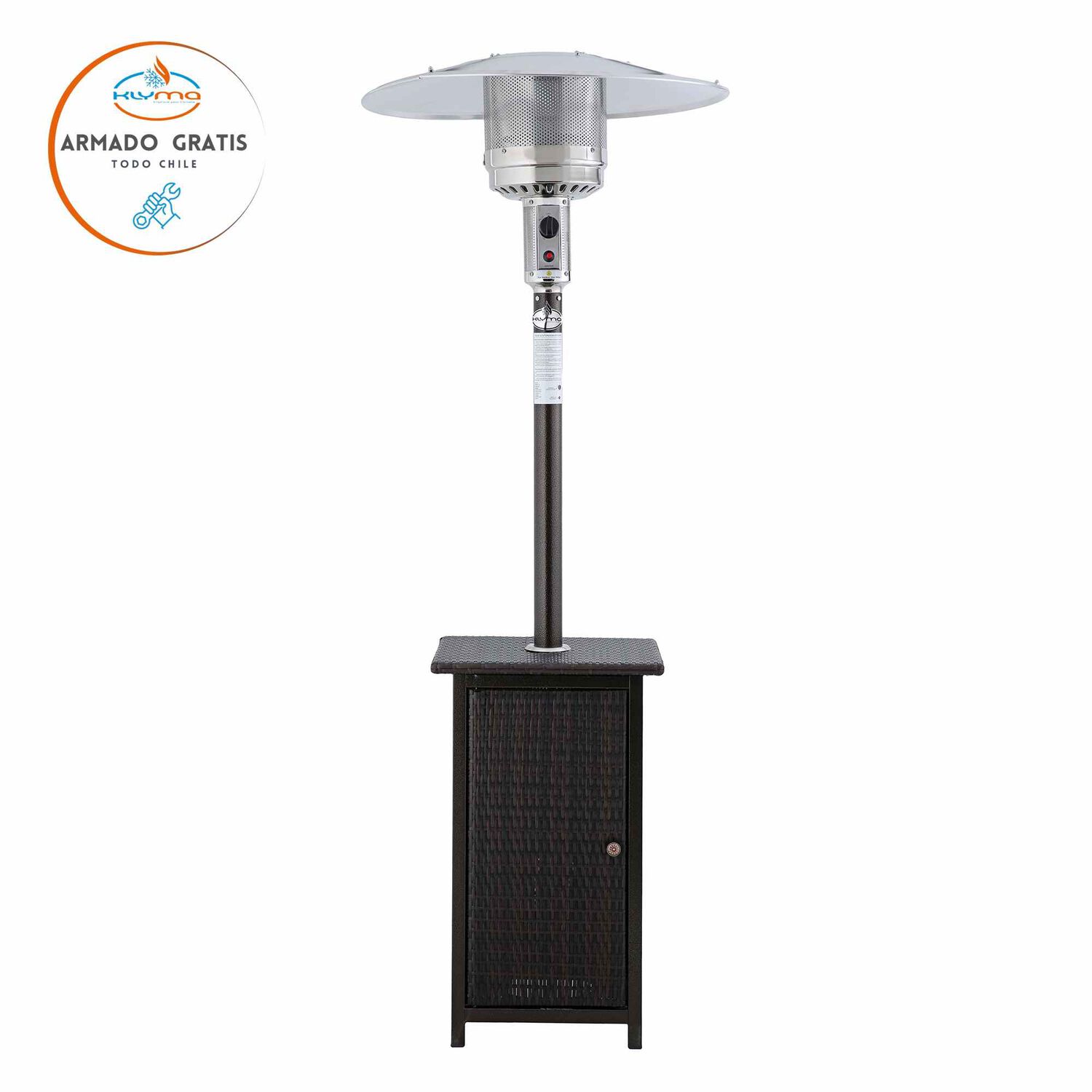 Estufa A Gas Exterior Terraza Setax Rattan image number 2.0
