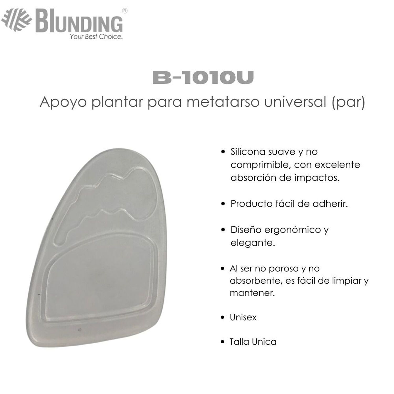 Apoyo Plantar Para Metatarso Universal (par)-blunding image number 1.0