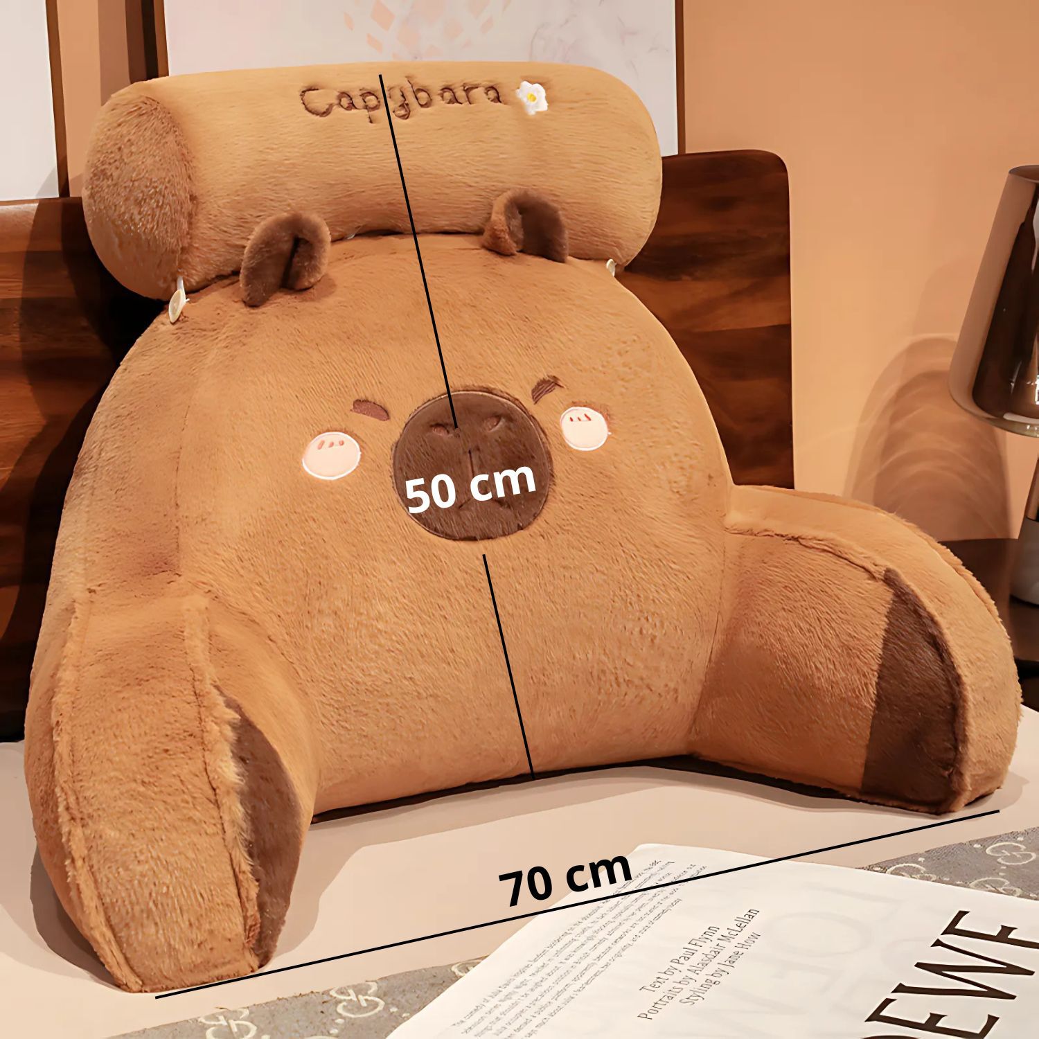Almohada De Respaldo Capibara Cojin Multifuncional image number 1.0