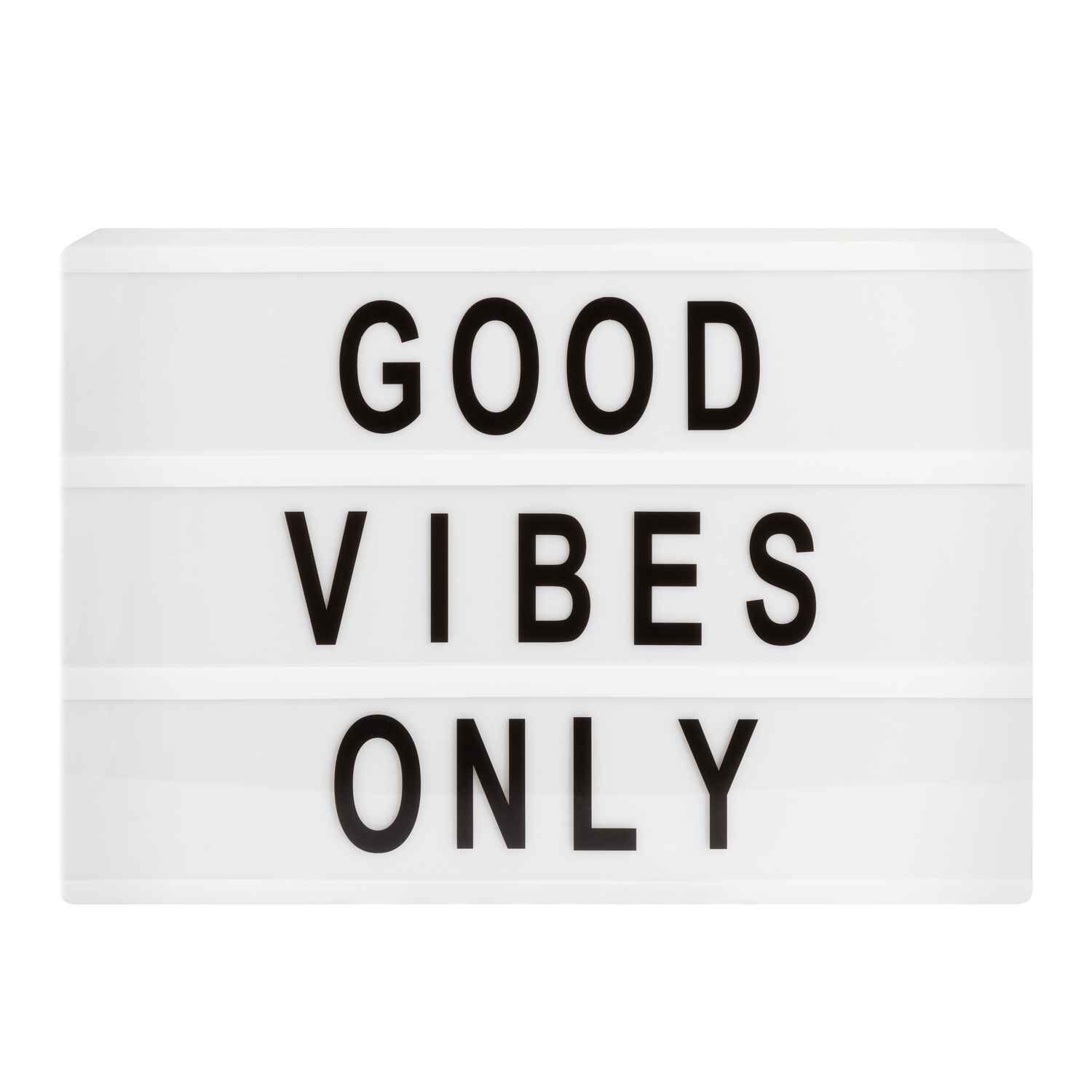 Pizarra Led Light Negro Box Con Letras 3 Lineas 22x30 Vgo image number 0.0