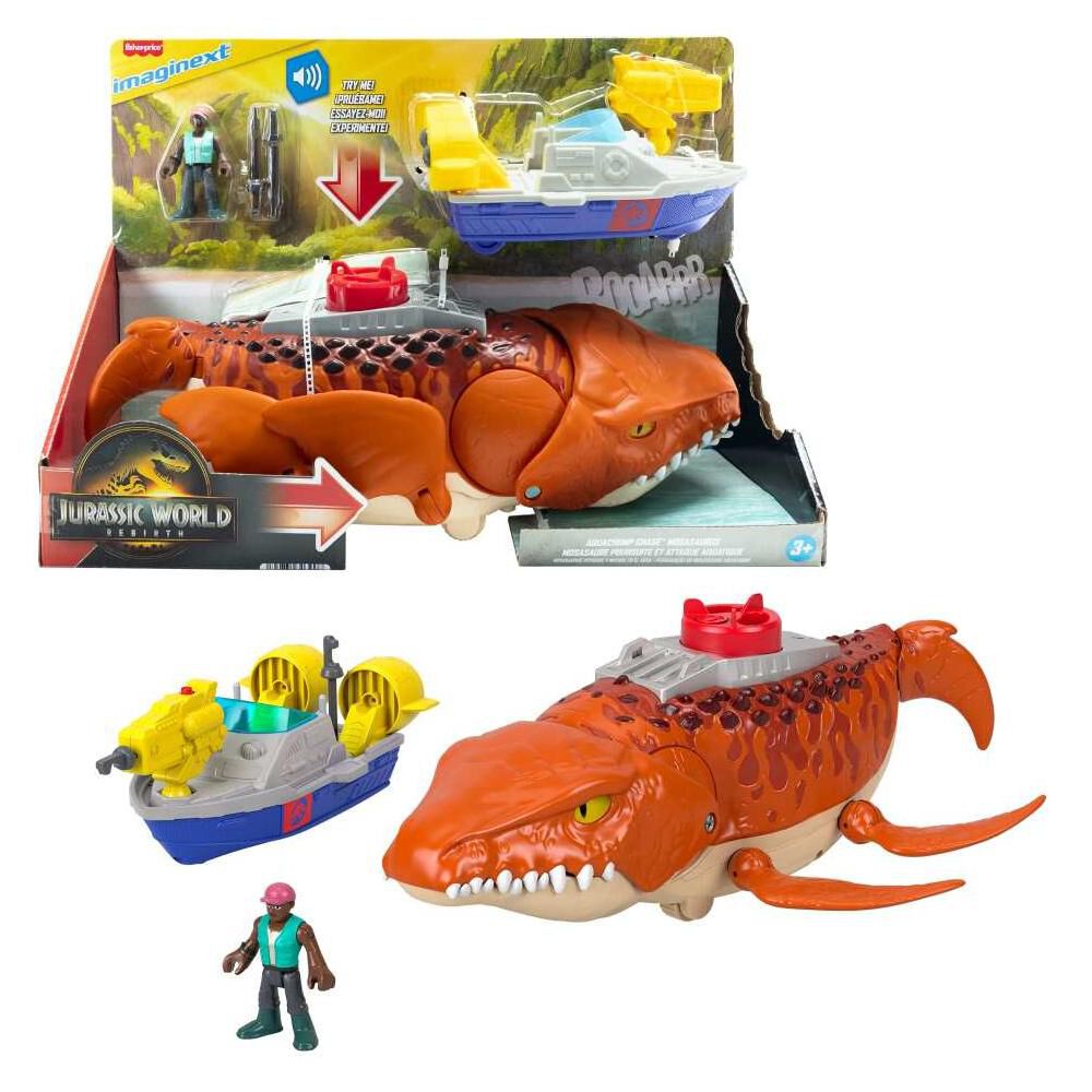 Cangrejo Travieso Imaginext Rebirth Mosasaurus Caza Y Muerde image number 0.0