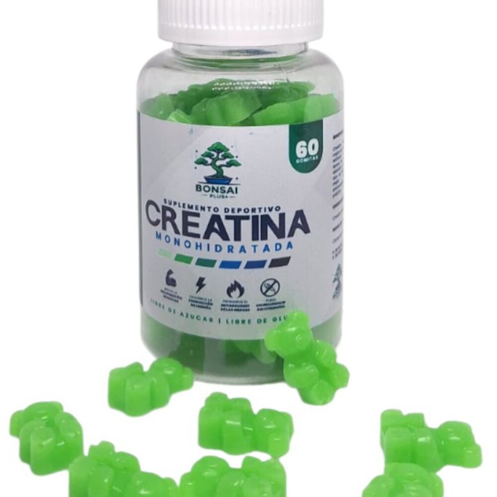 Creatina Monohidratada 60 Gomitas 5g - Gummies - 30 Dias - Bonsai Plus+ image number 2.0