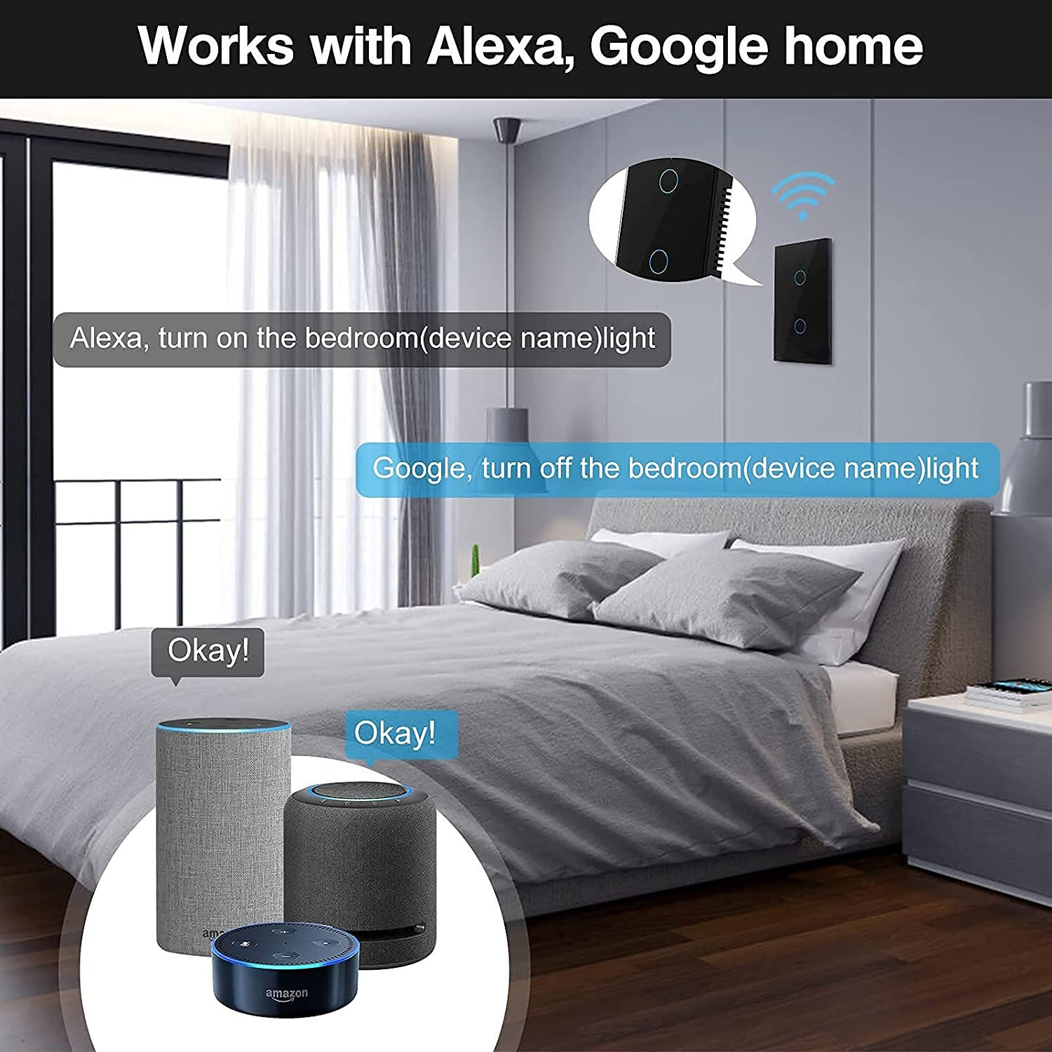 Interruptor Wifi Sin Neutro De 3 Canales Para Sonoff Ewelink image number 2.0