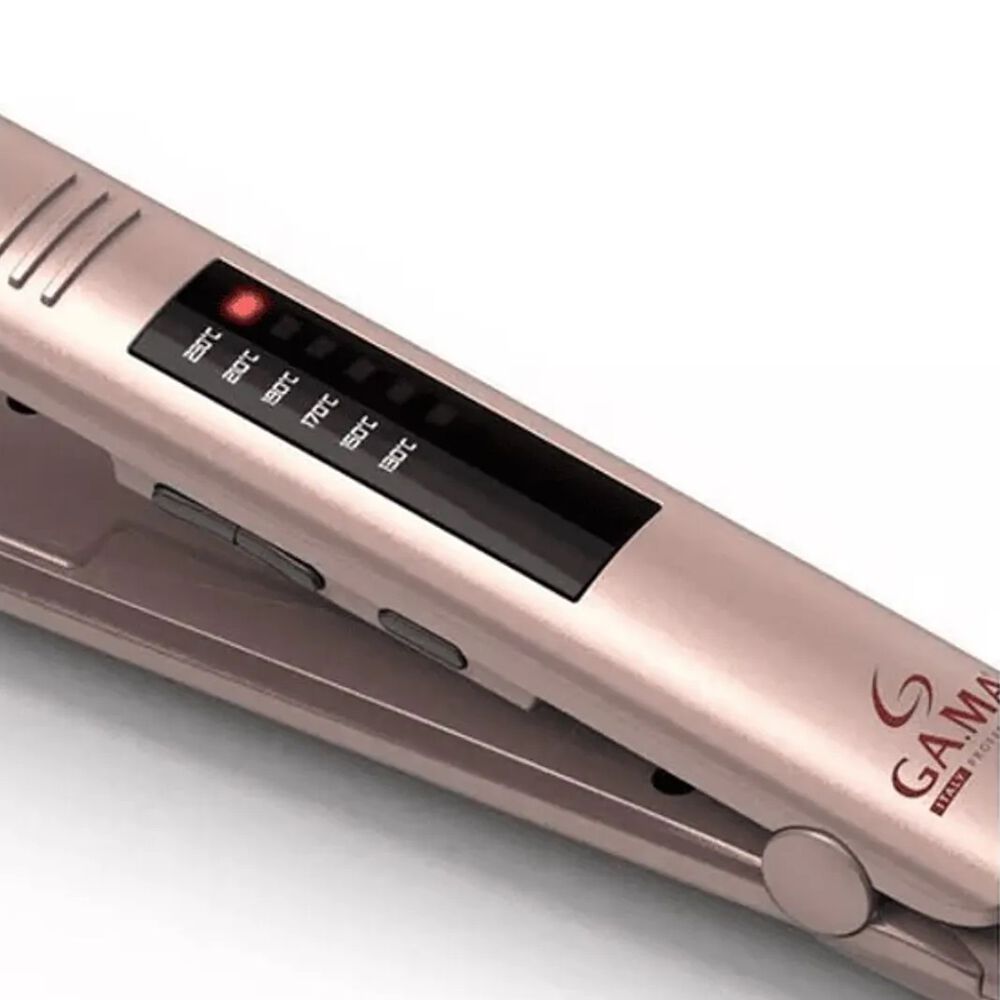 Plancha Cer&aacute;mica Keration Pro Elegance Led Bivolt Rosa Gama 230c image number 1.0