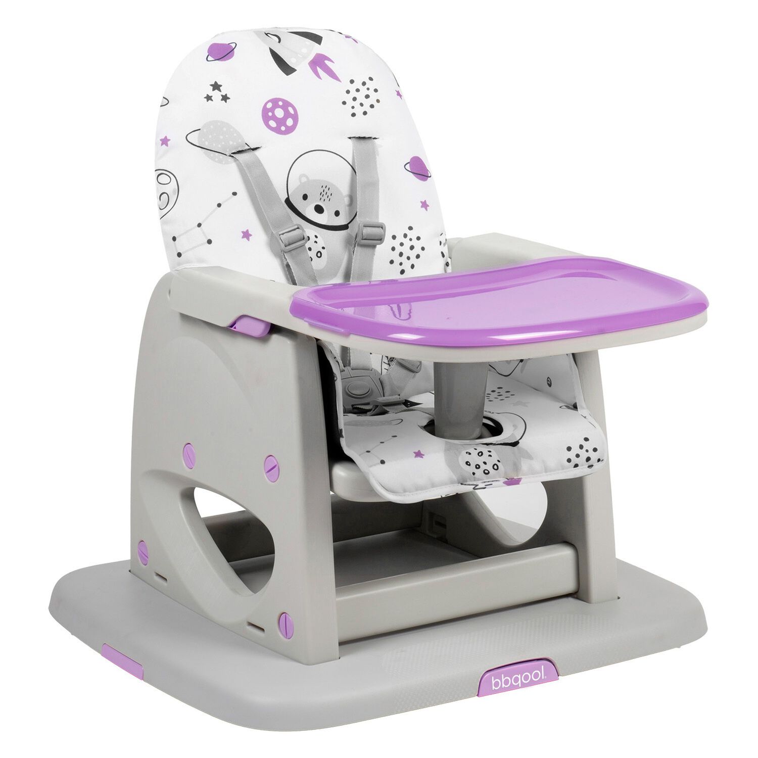 Silla De Comer Escritorio Foodzy 4-in-1 Lavanda image number 5.0