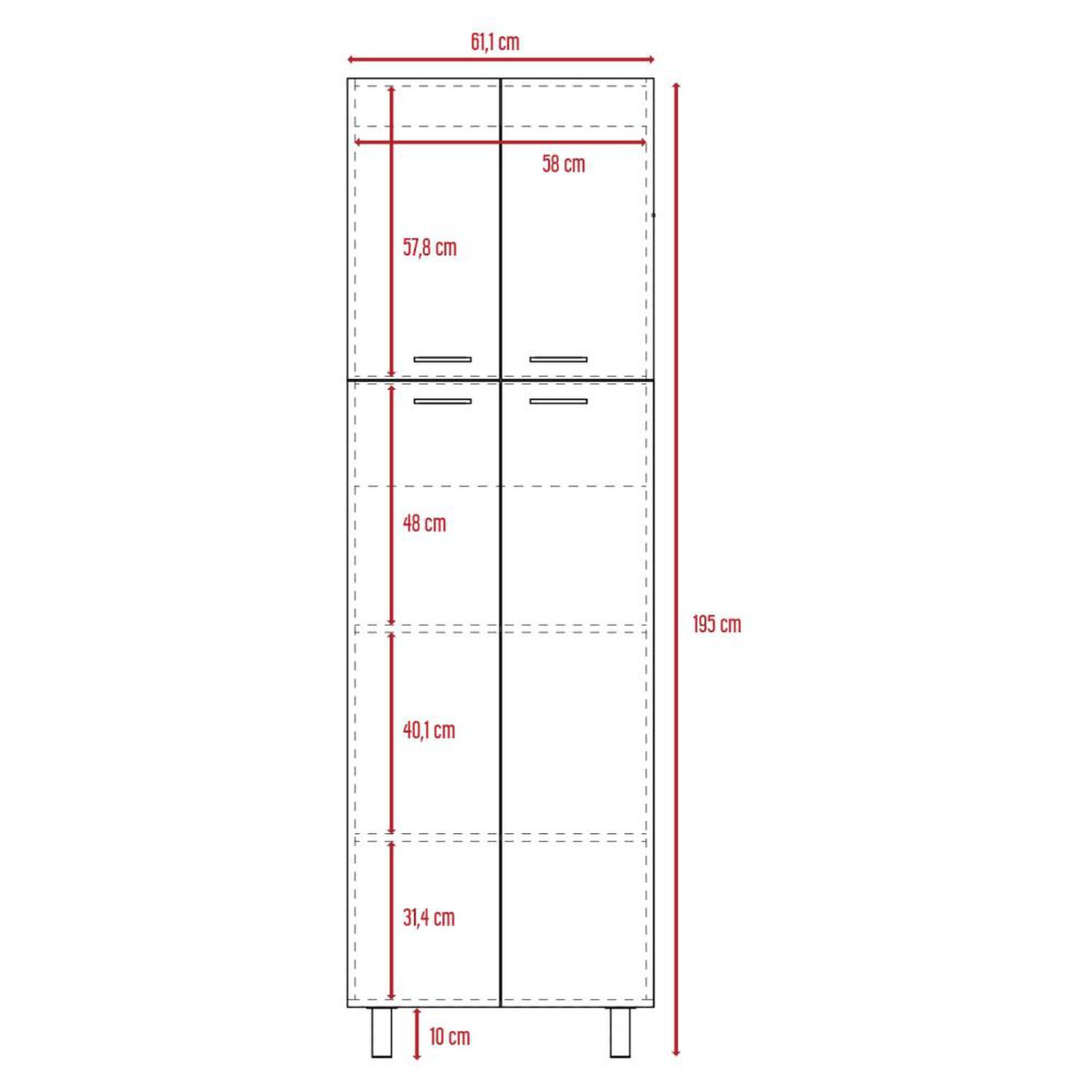 Mueble De Cocina Alacena Tuhome Rossi image number 3.0