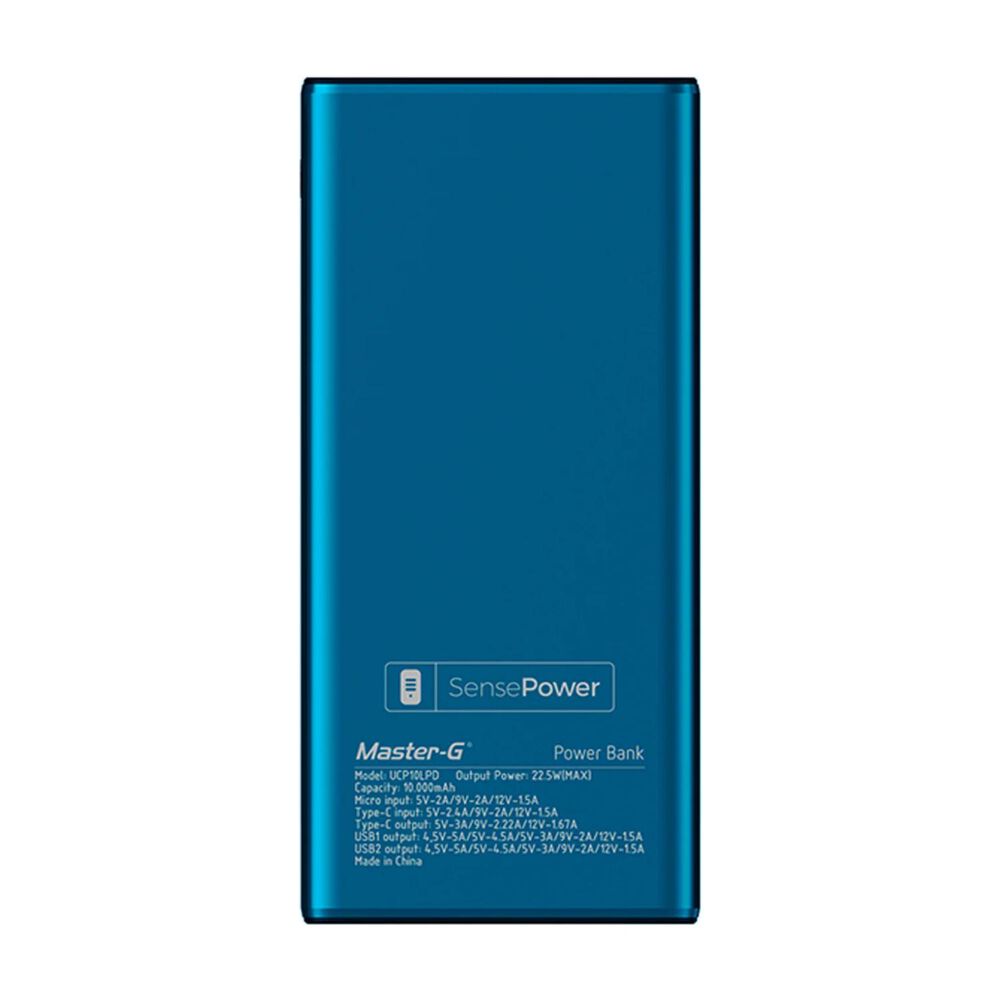 Powerbank Cargador Portatil 10000mah 22.5w Ucp10lpd Master-g image number 2.0