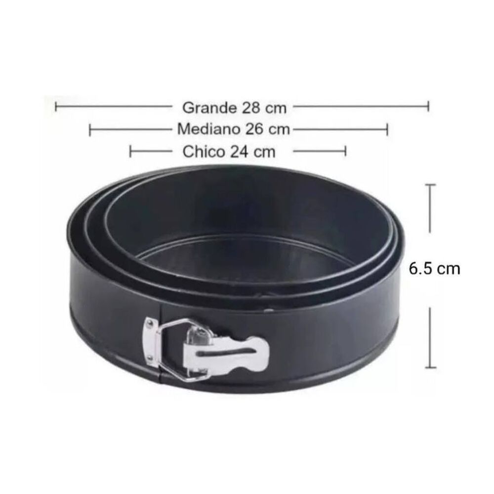 Set 6 Moldes Redondo Antiadherente Torta Reposter&iacute;a image number 3.0