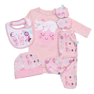 Set 5 Piezas Baby Gift Bambino Creations Animales Rosado