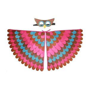 Disfraz Infantil Cosplay Lechuza Rosa Caf&eacute;