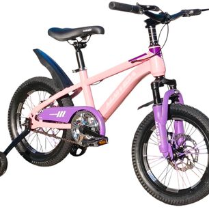 Bicicleta Aro 16 Mawida Con Freno Disco Rosado Lila