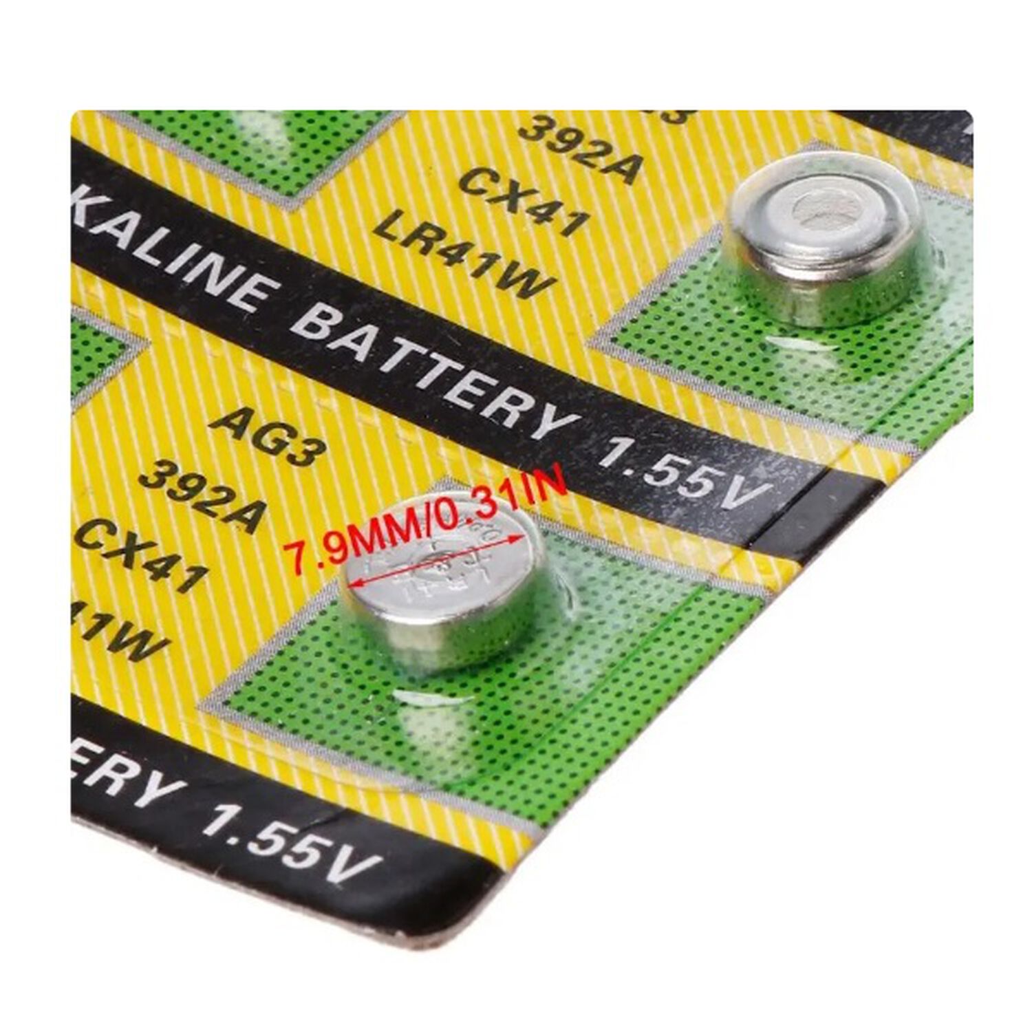 Pilas Para Reloj Calculadoras Boton U Otros Usos Lr41w Ag3 392a 1,5v Cx41 image number 1.0