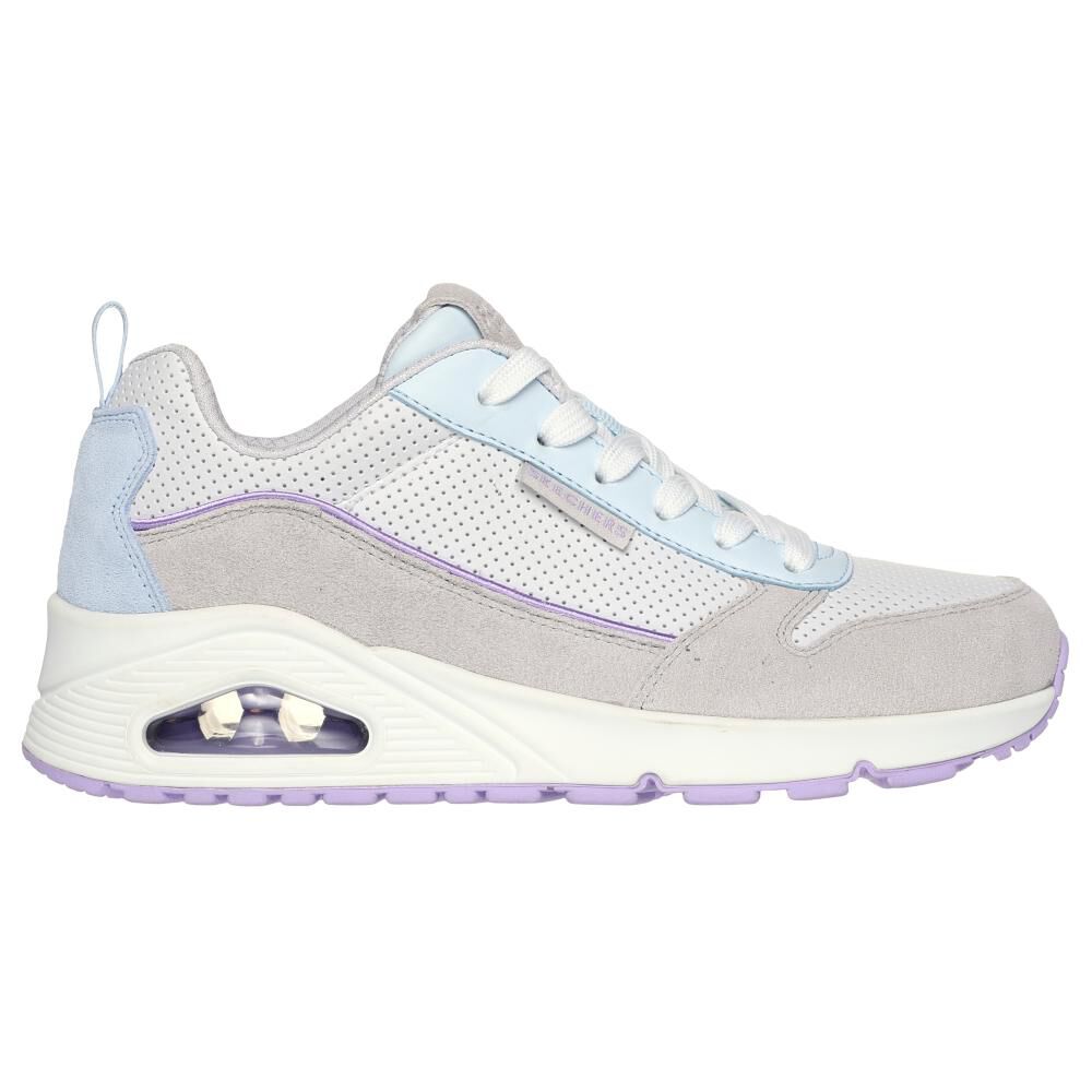 Zapatilla Urbana Mujer Skechers Uno - Two Much Fun Gris image number 1.0