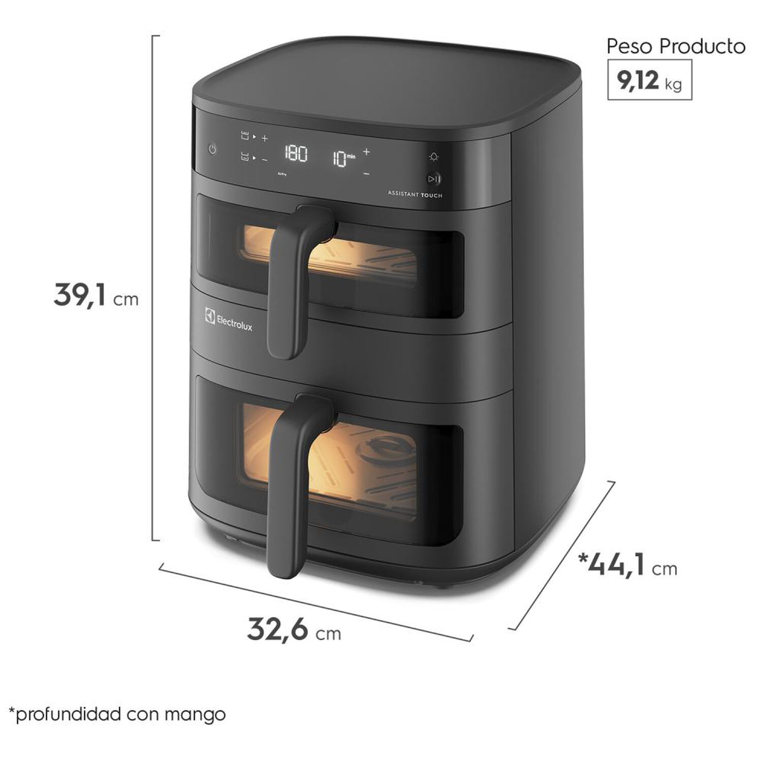 Freidora Electrolux Eaf190 / 11 Litros / 2500 W image number 1.0