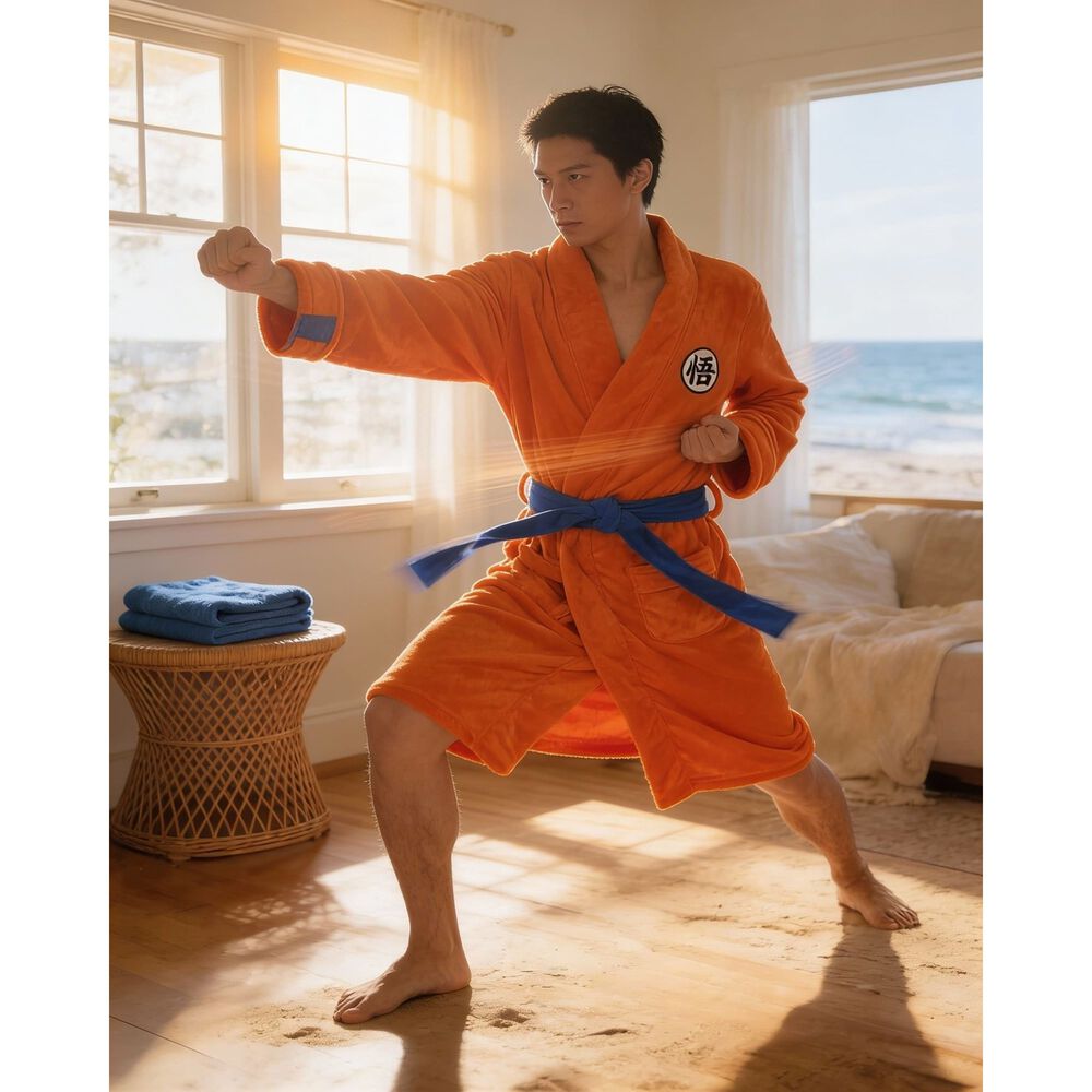 Bata Pijama Dragon Ball Z Goku image number 4.0