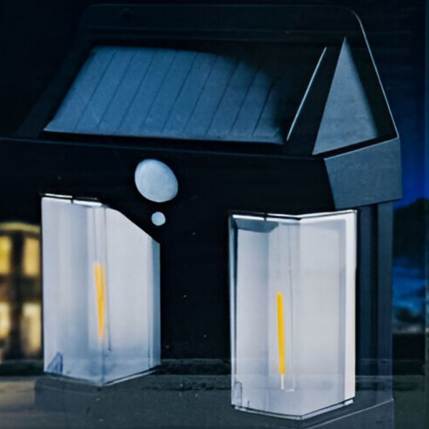 Lampara Solar Exterior Estilo Farol Pared Sensor Movimiento image number 2.0